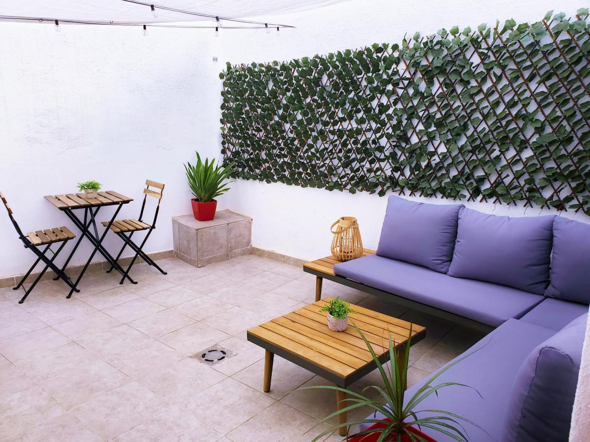 Apartamento Centrico Con Patio Privado Tarragona Bagian luar foto